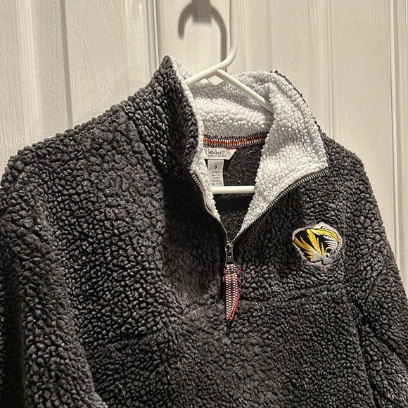 Mizzou Pressbox by Royce Apparel Comfy fuzzy quarter zip pullover - Picture 5 of 8